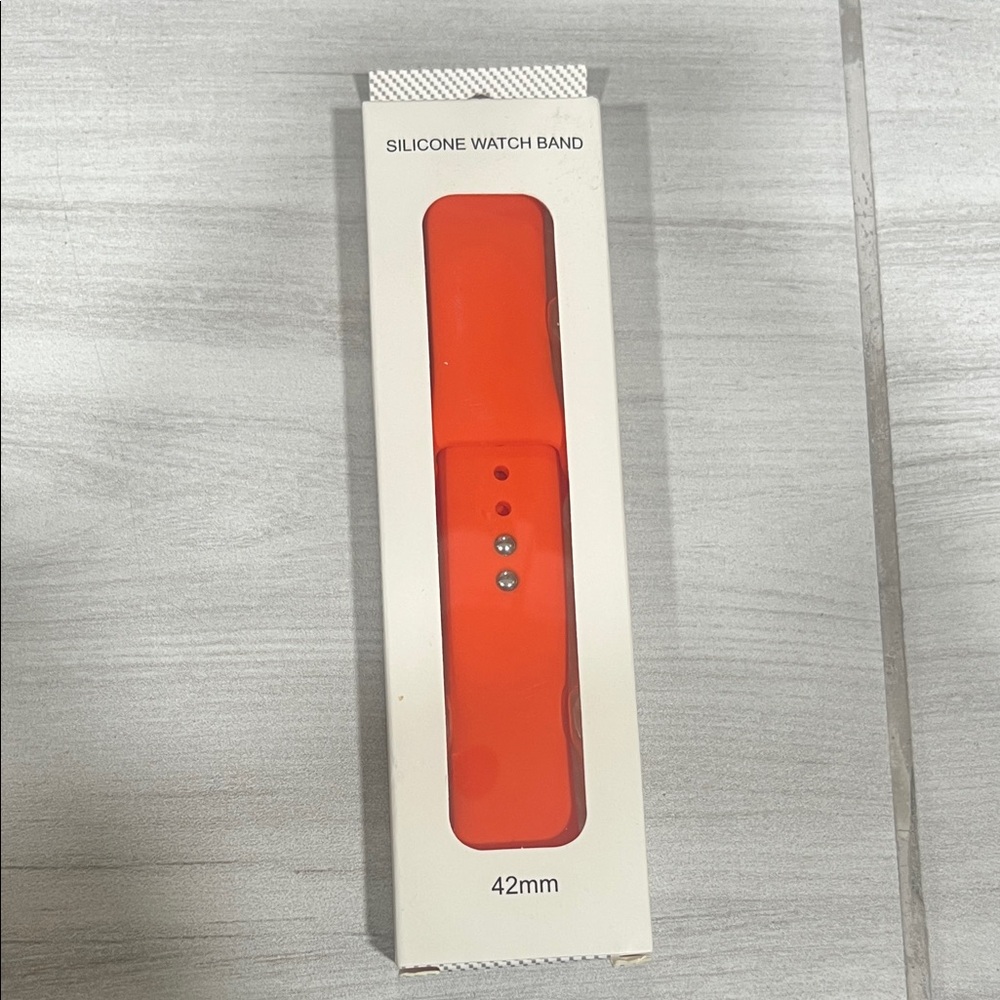 Silicone Watch Band 42mm - Bright Orange